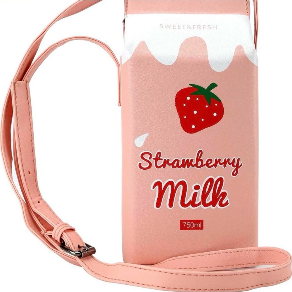 Strawberry Milk Mini Bag - Pink